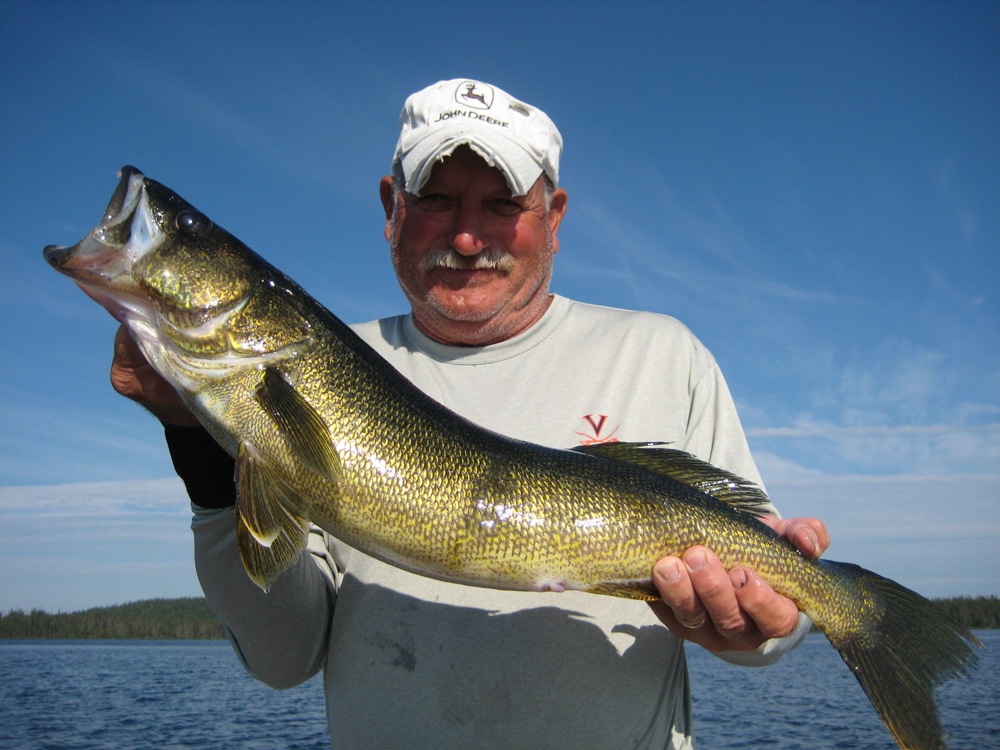Steve Hohenstein big walleye at Nancy's lake